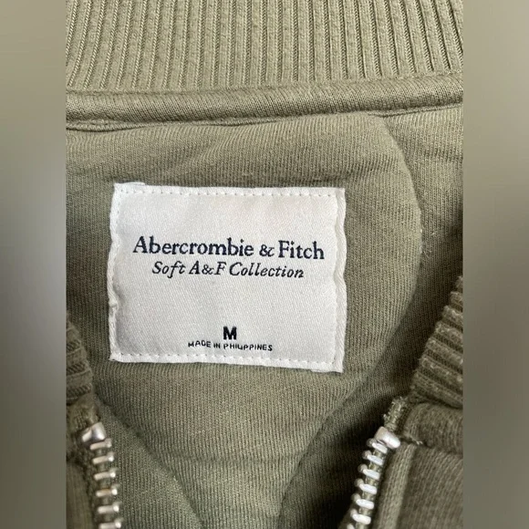 Abercrombie & Fitch Olive Bomber Jacket - Picture 8 of 9
